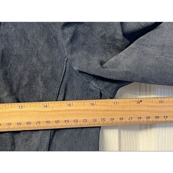 NWOT VILA Danish Designer Women's Vimiss Blue Suede Moto Jacket Size Small - Picture 10 of 12